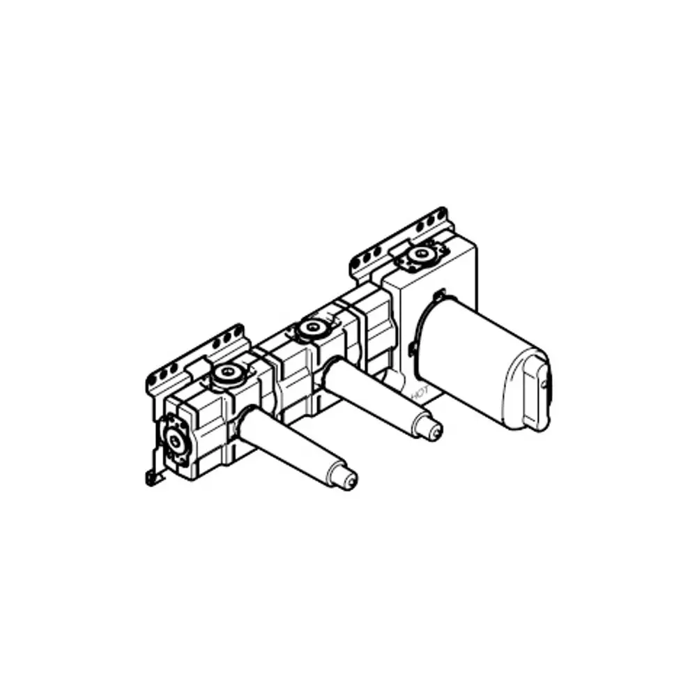 DORNBRACHT xTOOL UP-Thermostatmodul mit 2 Ventilen SERIENNEUTRAL 35524970, 3552497090 Galeriebild 1